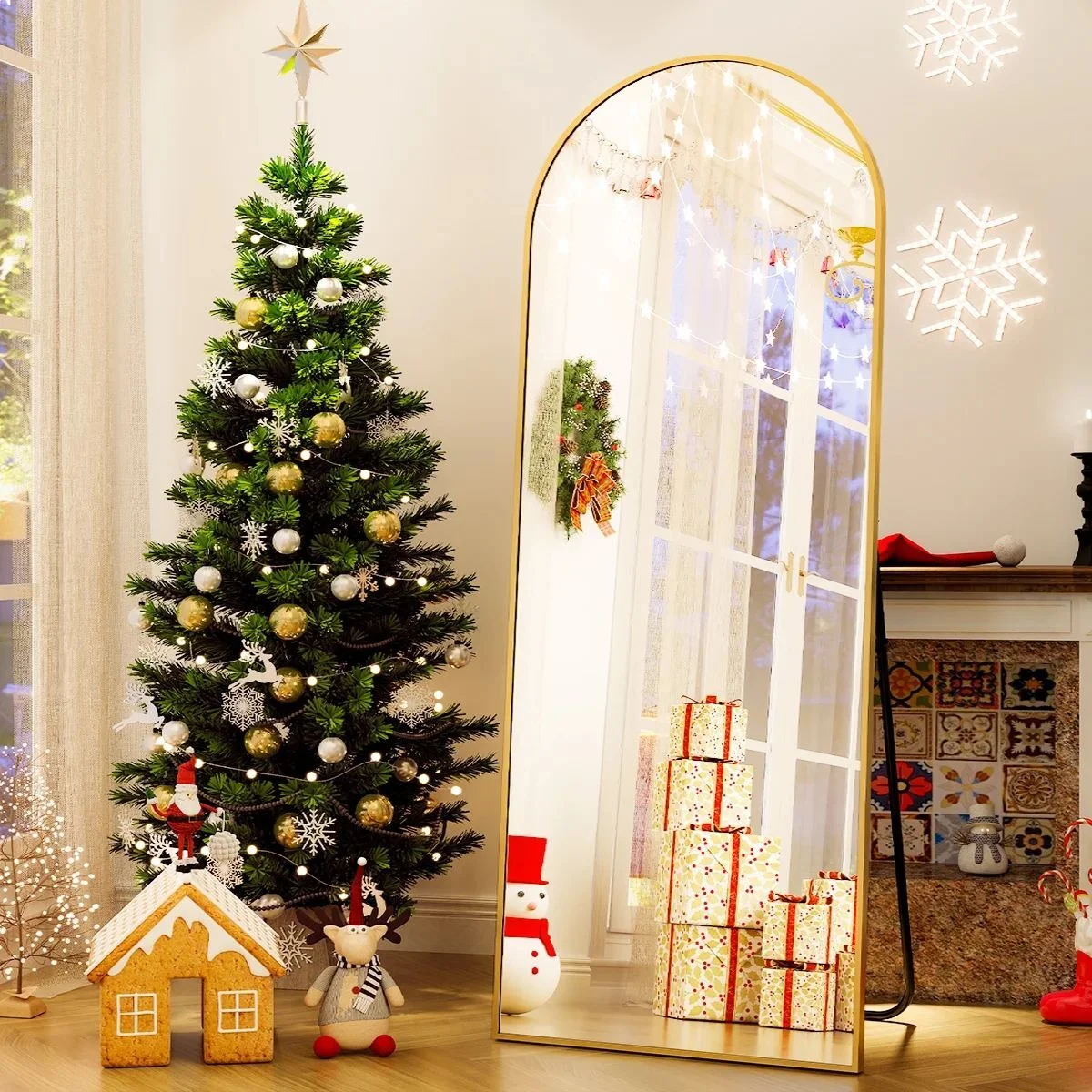 BEAUTYPEAK-Arched-Full-Length-Floor-Mirror-64-x21-1-Full-Bod