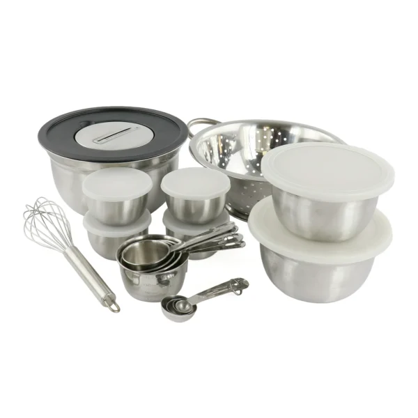 Space Saving Stainless Steel All-In-One Cooking Set, 12 Piece